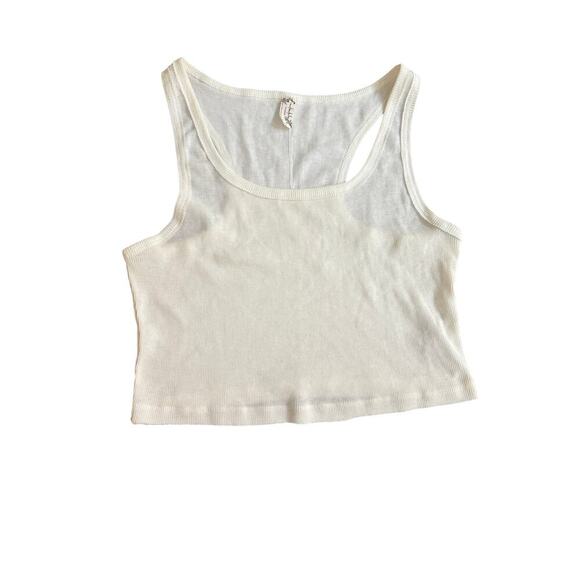 Free People Intimates Tank Racer Back Large off white - Picture 1 of 5